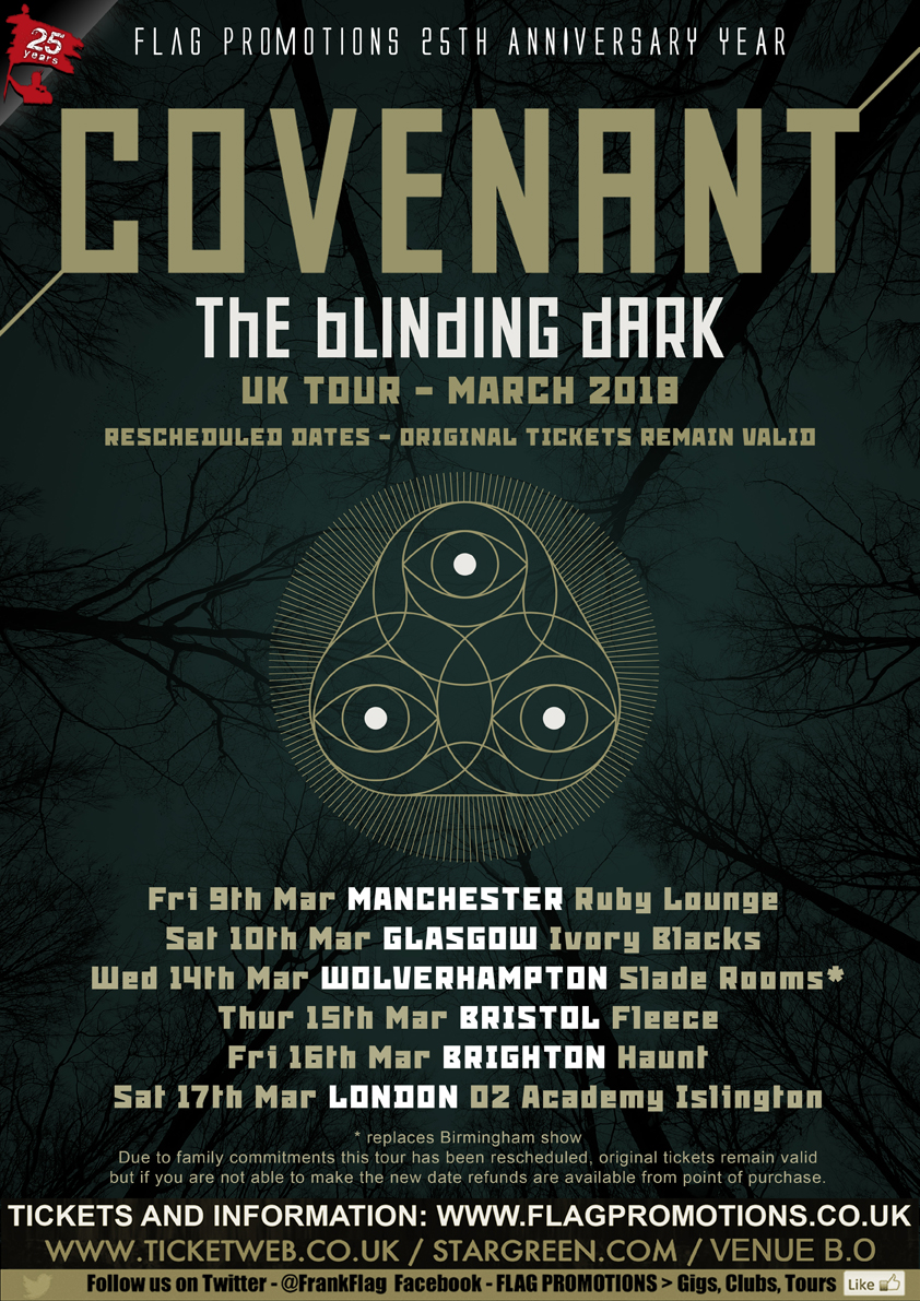 Covenant “The Blinding Dark” UK tour 2018 Altvenger Magazine